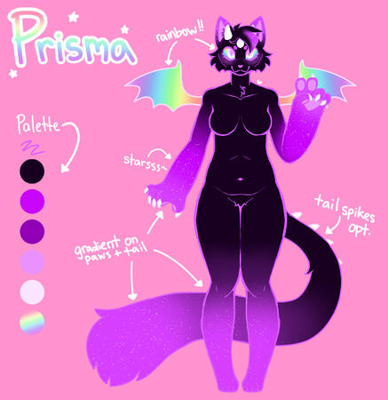 line + color full body ref sheet (custom design)