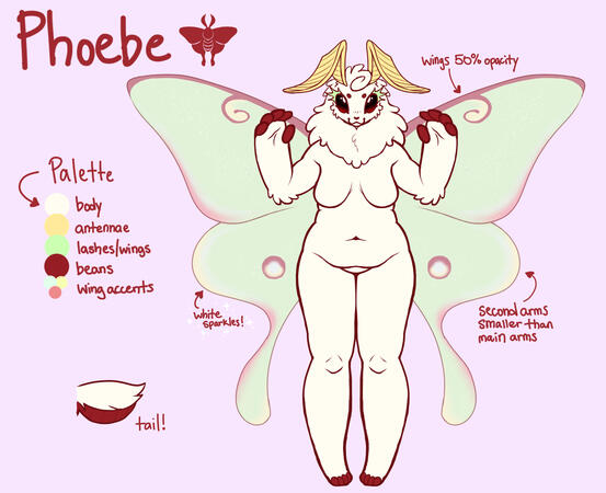 line + color full body ref sheet (custom design)