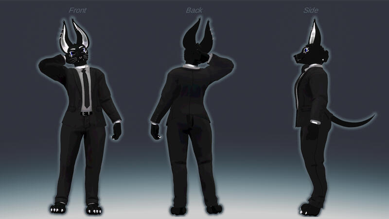 leggy - complex edit + retexture (an actual commission!)