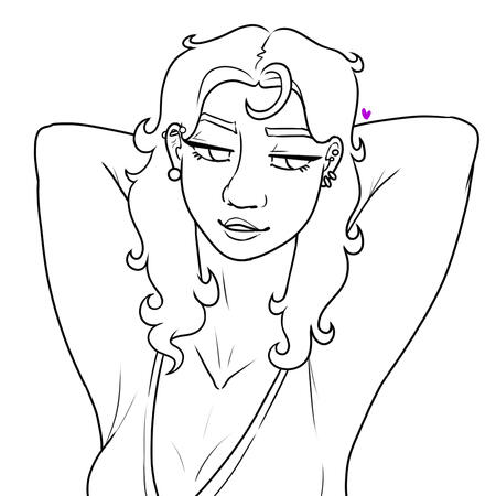lineart bust