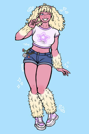 line + color full body